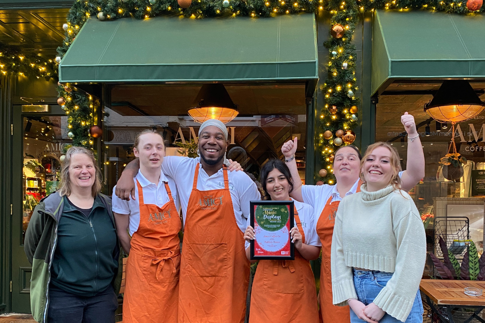 Winners of the Christmas Magic Display's Public Choice 2023, Amici Coffee Co. Horsham