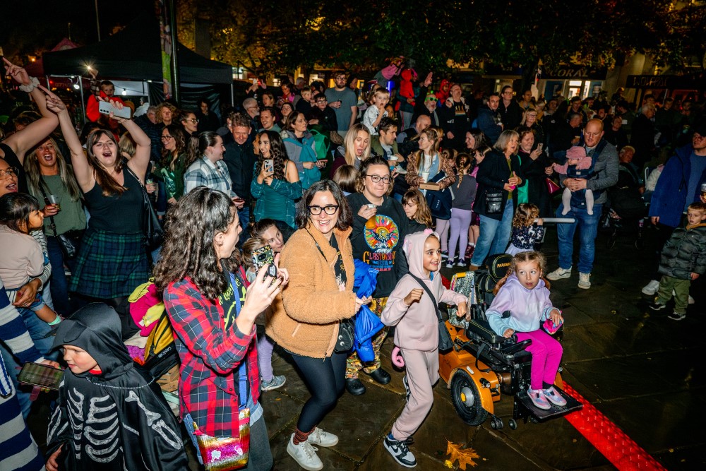 Crowds at the Friday Lates Halloween special credit Sam Khan photography