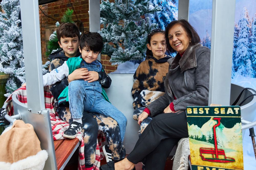 A family in the selfie station copyright Toby Phillips