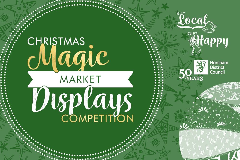 Christmas magic market displays