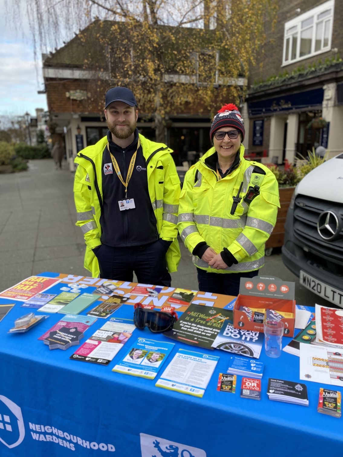 Horsham Town Wardens Oscar and Maria.