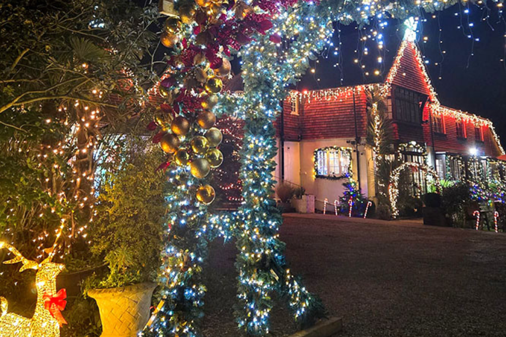 Tottington Manor's festive display