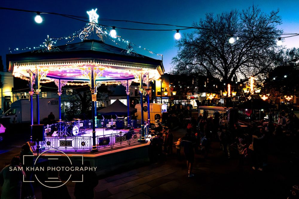 Carfax bandstand lit up