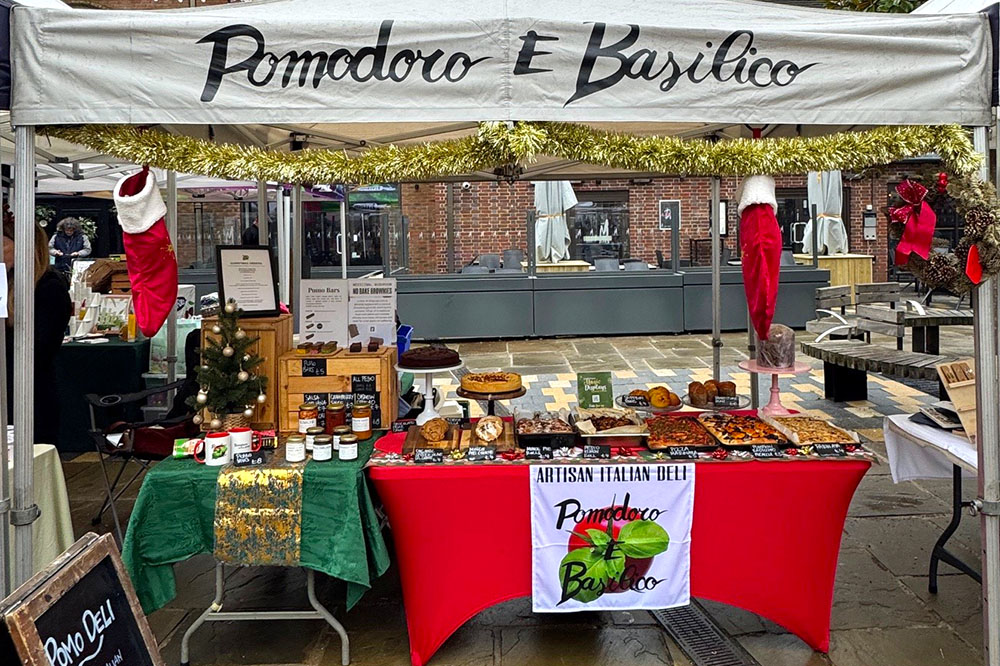 Pomodoro Basilico market stall Horsham