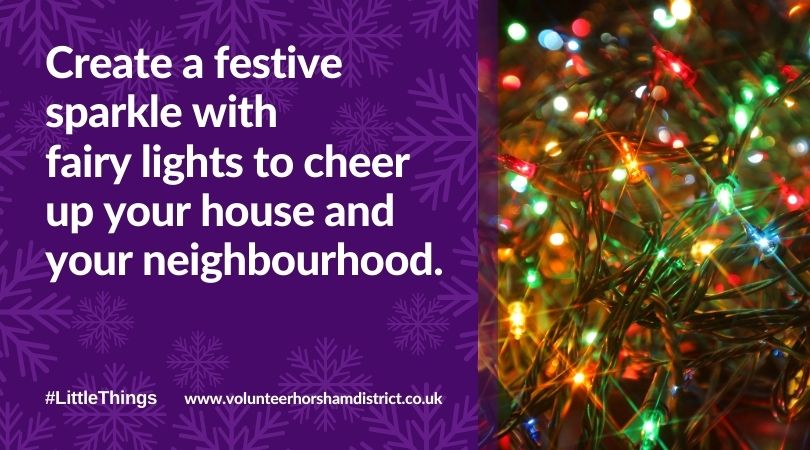 Create a festive sparkle with fairy lights to cheer up your house and your neighbourhood